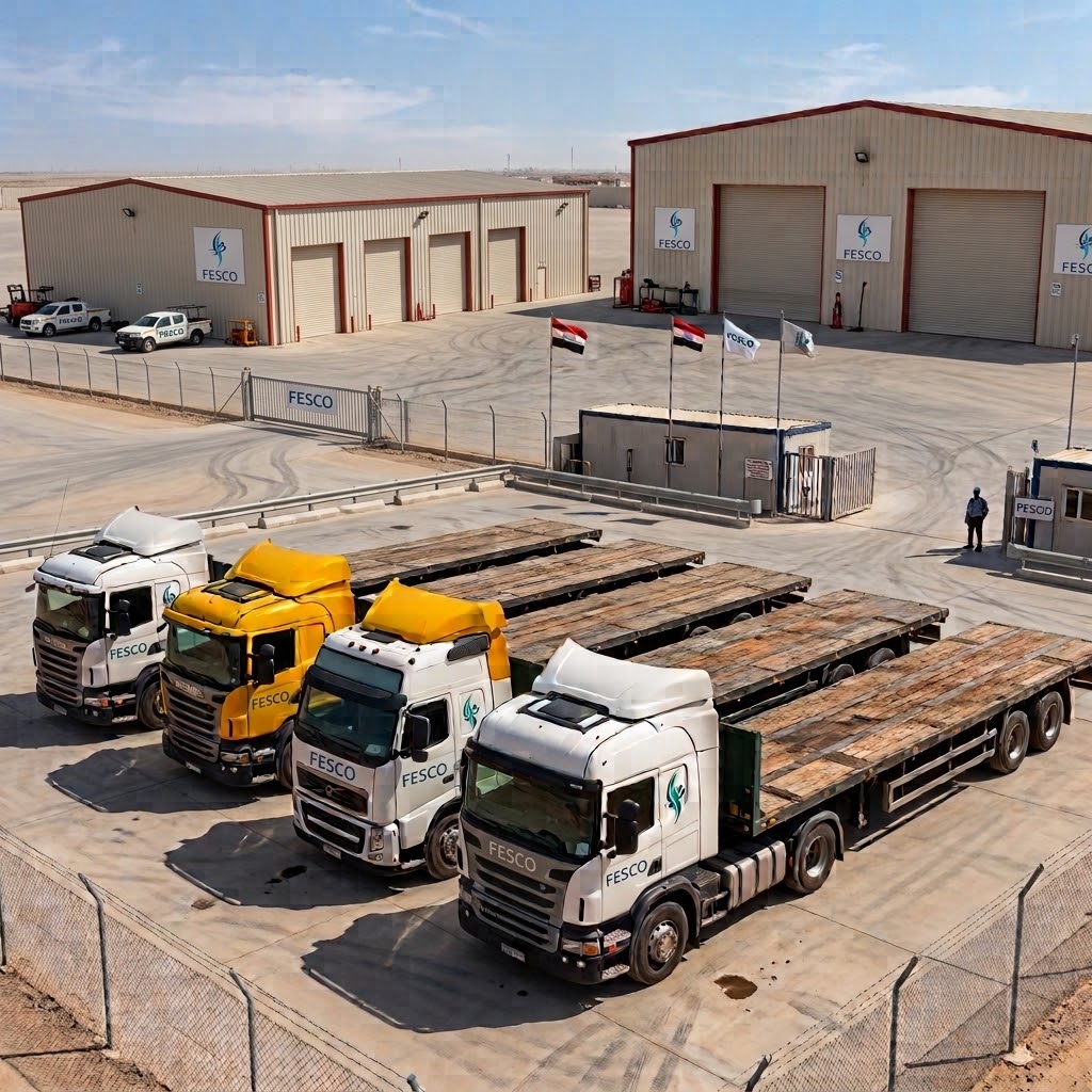 FESCO logistics yard and fleet